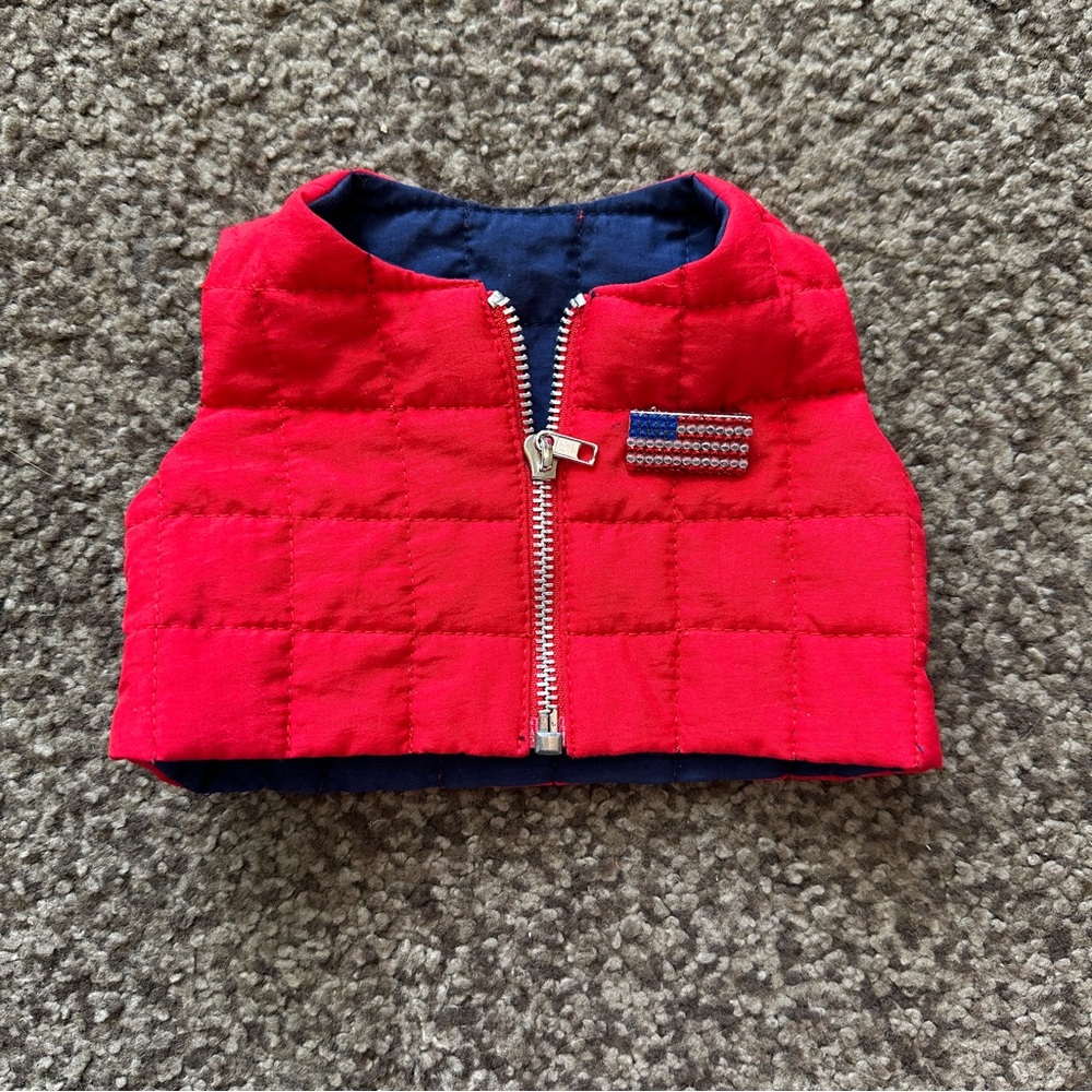 Reversible Quilted Vest for 18” Dollars